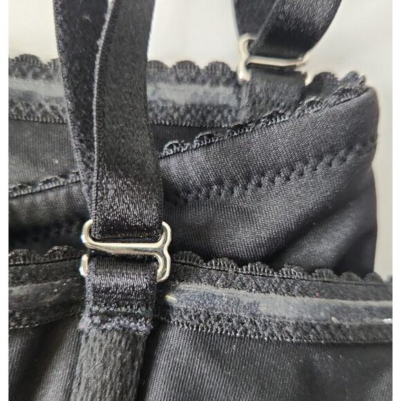 NWT Victorias Secret Black Bra / Top Unlined Bralette Top Strappy Zip Back XS - Picture 8 of 10